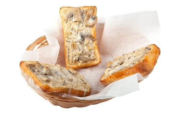 Заказать Брускетта с грибами и луком