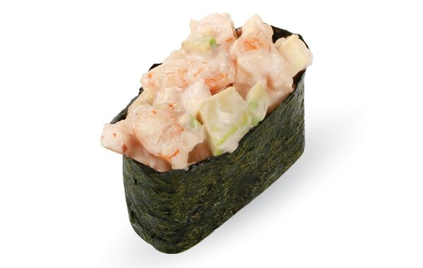 Заказать Cалатная креветка в соусе с авокадо